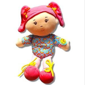Spark Create Imagine Rainbow Learning Girl Plush Toy Educational Watch Shoe Doll